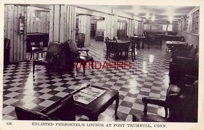 ENLISTED PERSONNEL'S LOUNGE AT FORT TRUMBULL CT. US Maritime Service • $7.49