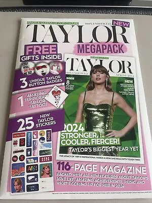 TAYLOR SWIFT MEGAPACK Includes 116 Page Magazine 3 Badges 8 Posters + More NEW • £4.99