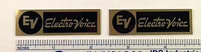 EV Electro-Voice ElectroVoice Speaker Badge Logo Emblem PAIR GOLD • $9.95