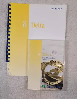 Math U See: Delta Single & Multiple Digit Division DVD And Test Booklet - Used • $20