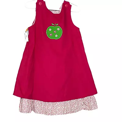 Mulberry St. Corduroy Pink Apple Dress Size 4 • $15