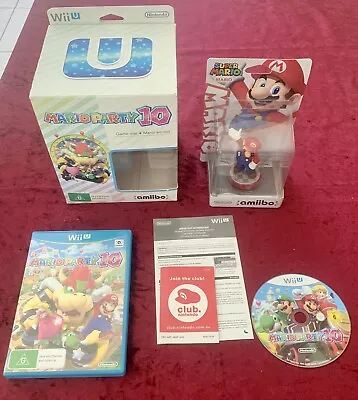 Mario Party 10 Limited Edition Big Box With Mario Amiibo For Nintendo Wii U • $100