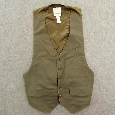 Diesel Vest Mens Medium Green Waistcoat Belted Adjustable Pockets • $29.99
