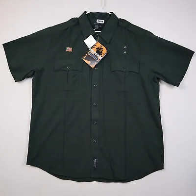 5.11 Tactical Shirt Men XL Green Patrol EMS B-Class Duty Uniform Short Sleeve • $20.23