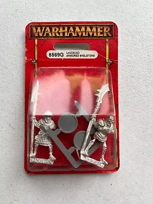 Warhammer Armoured Skeleton Halberdiers NIB METAL OOP Undead Vampire Counts • $20