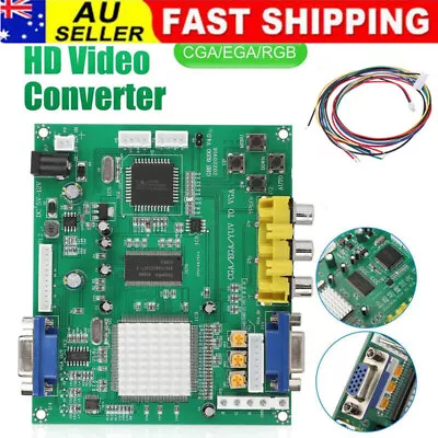 24-bit CGA/EGA/YUV/RGB To VGA Game HD Video Converter Module Monitor To LCD CRT • $39.99