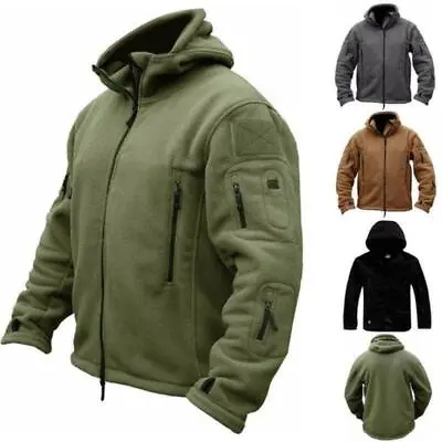 Tactical Jacket Combat Jacket Militar Fleece Outdoor Sports Hiking Polar Jacket • $26.99