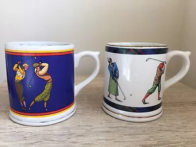 Marks And Spencer St Michael Vintage Golf Mugs X 2 • £7.99