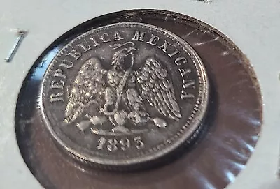 1893 Do D Mexico Silver 10 Centavos Great Looking Coin From Durango Mint • $59.99