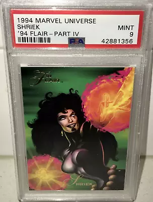 1994 Fleer Flair Marvel Universe Maximum Carnage '94 Part IV SHRIEK PSA 9 MINT • $27.99