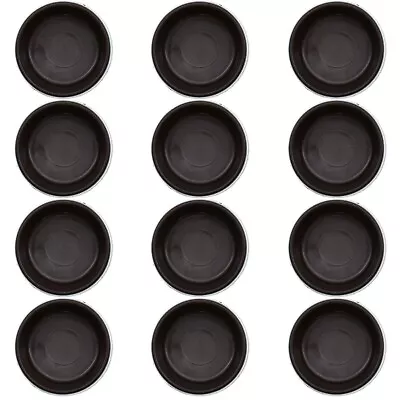 £5.98 • Buy 12x CASTOR CUPS Small Brown Chair Sofa Furniture Carpet Floor Protector Feet Cap