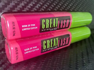 Lot Of 2 Maybelline Great Lash Limited Edition Mascara- Color: Wink Of Pink • $32.54