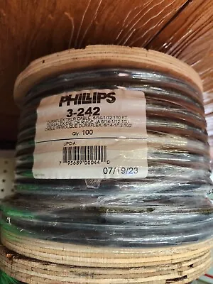 100' Phillips Industries 3-242 Duraflex Trailer Cable Spool 7 Conductor .570  OD • $320