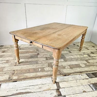 Large Victorian Pine Table | Antique Farmhouse Dining Table | 19th Century • £785