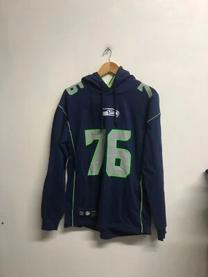 £19.99 • Buy Seattle Seahawks Hoodie Men's NFL Established Logo Hood - M - Navy - USED
