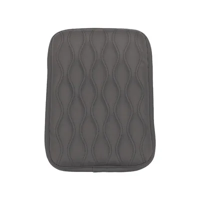 Car Center Console Box Armrest Cover Gray Leather Protector Cushion Pad For Rest • $29.60