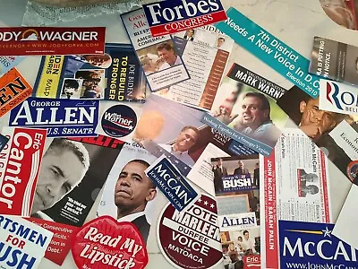 Large Lot Of Political Literature / Stickers • $23.50