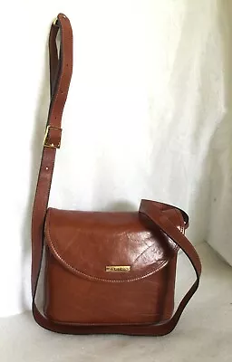 Vintage OROTON Tan Leather Cross Body/Shoulder Bag / Handbag Made In Italy • $129