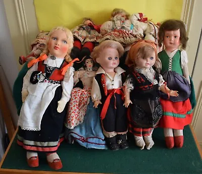 Vintage Dolls National Costumes 12 Total • £10