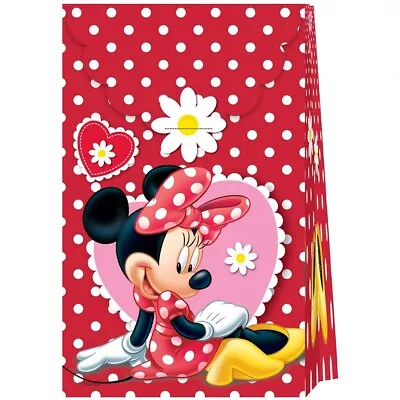 Disney Bistrot Minnie Mouse Paper Gift Bag (Pack Of 6) (SG30329) • $11.20