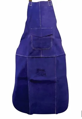 Premium Blue Leather Welders / Welding / Carpenters / Gardeners Safety Apron • £14.44