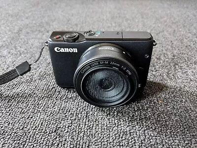 Canon EOS M10  Dual Lens Kit EF-M 15-45mm + EF-M 22mm F2 + 2x Battery + Bag • $649