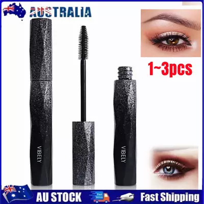 1~3pcs 4D Thick Long Waterproof Silk Fiber Mascara Makeup Cosmetic Silver Tube • $2.99