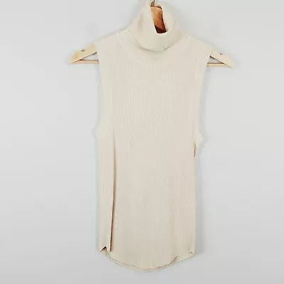 $29.04 • Buy ZARA | Womens Sleeveless Knit Ribbed Top [ Size L Or AU 14 ]