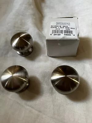 4 Restoration Hardware Satin Brushed Nickel Bistro Knobs • $25