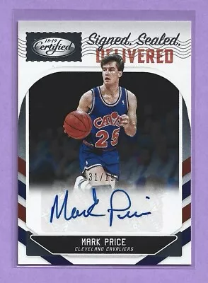 2018-19 Panini Certified Signed Sealed Delivered Mark Price Auto Cavs 31/199 • $0.99