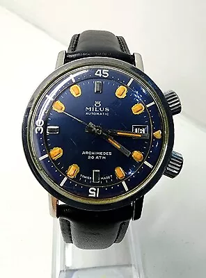 Milus Super Compressor Archimedes Vintage Gents Automatic Watch 36mm  • $1076.46