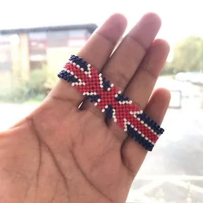£7 • Buy UK British Flag Union Jack Handmade Bracelets For Your Loved Ones
