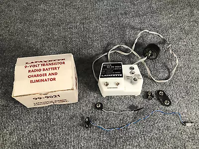 Vintage 9V Battery Eliminator Lafayette 99-9021 W Box + Attachments Powers Up! • $13.20