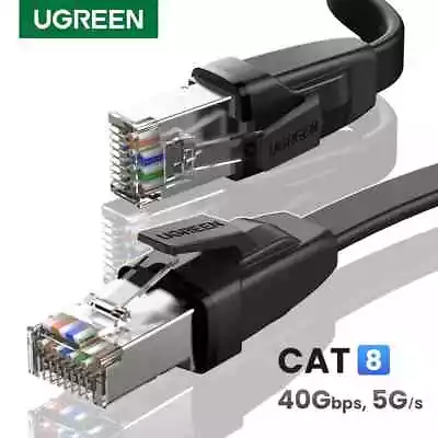 $14.49 • Buy Ugreen PREMIUM Ethernet Cable CAT 8 Ultra High Speed LAN Patch Pure Copper Cord