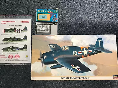 Hasegawa 1/48 F6 Hellcat (with Extras) Model Kit • £14.99