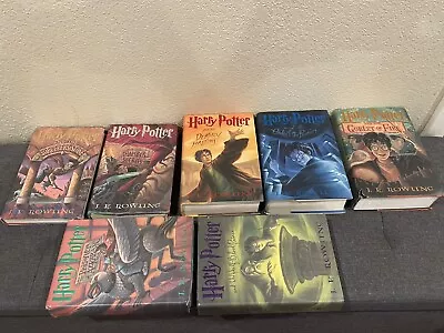 Harry Potter Complete Series 1-7 Set Rowling Hardback 1 2 3 4 5 6 7 HB HC Lot • $72
