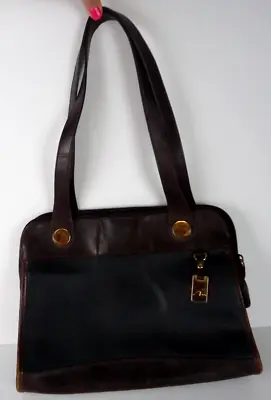 Marlo Shoulder Bag VTG Purse/Handbag Faux Leather Gold Toned Accents Granny • $18