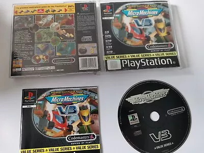 Micro Machines V3 PS1 Black Label COMPLETE • £6