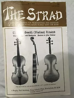 The Strad Magazine -  July 1977- Violin Strings - Thomas Smith • $7.19