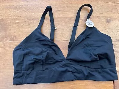 Ex-M & S Black Non-Wired Body Smoothing Non-Padded Bra/Bralette - BNWOT • £7.50