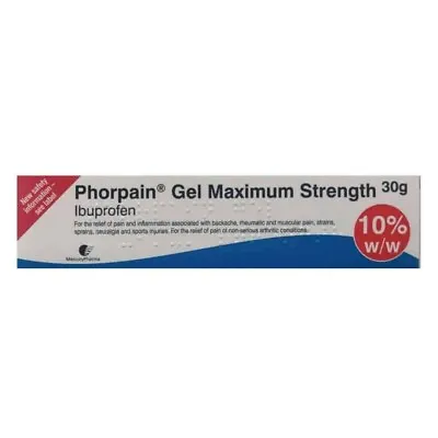 Phorpain 10% Anti Inflammatory Sprains Pain Relief Gel - 30g • £5.99