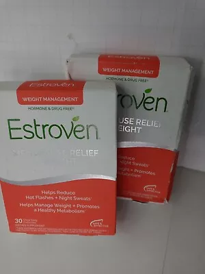 Estroven Menopause Relief + Weight Dietary Supplement - 30 Capsules (2pk Bundle) • $27.06