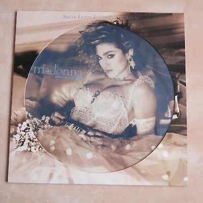 MADONNA Like A Virgin LP Picture Disc In Diecut Picture Sleeve Sire Records 1985 • £134.99