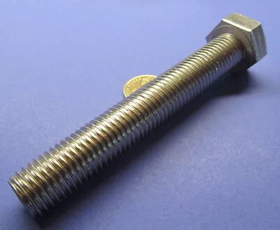 18-8 A2 Stainless Steel Bolt FT Metric M20 X 2.5 X 130 Mm Length • $20.69