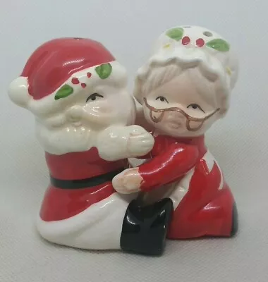 Vintage Santa & Mrs Claus Hugging Salt Pepper Shakers  • $11.99