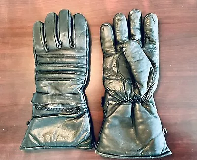 Men's Premium Winter Motorcycle Gloves | Sheep Leather Thinsulate Gauntlet • $5.99
