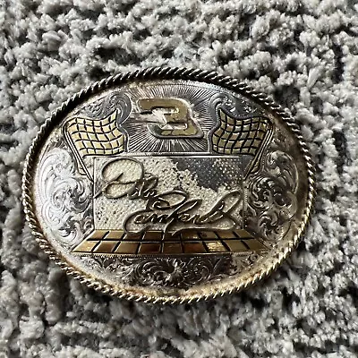 Dale Earnhardt Sr #3 NASCAR Belt Buckle By Montana Silversmiths • $22