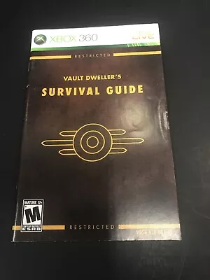 Xbox 360 Fallout 3 Vault Dweller’s Survival Guide  Video Game Manual Only • $10