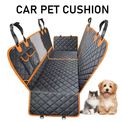 £5.99 • Buy Dog Car Hammock Back Seat Cover Waterproof Pet Auto Rear Seat Covers Mat Cushion