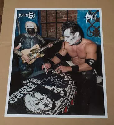 John 5 Doyle Signed 17  X 22   Print Original Misfits Rob Zombie Marilyn Manson • $100